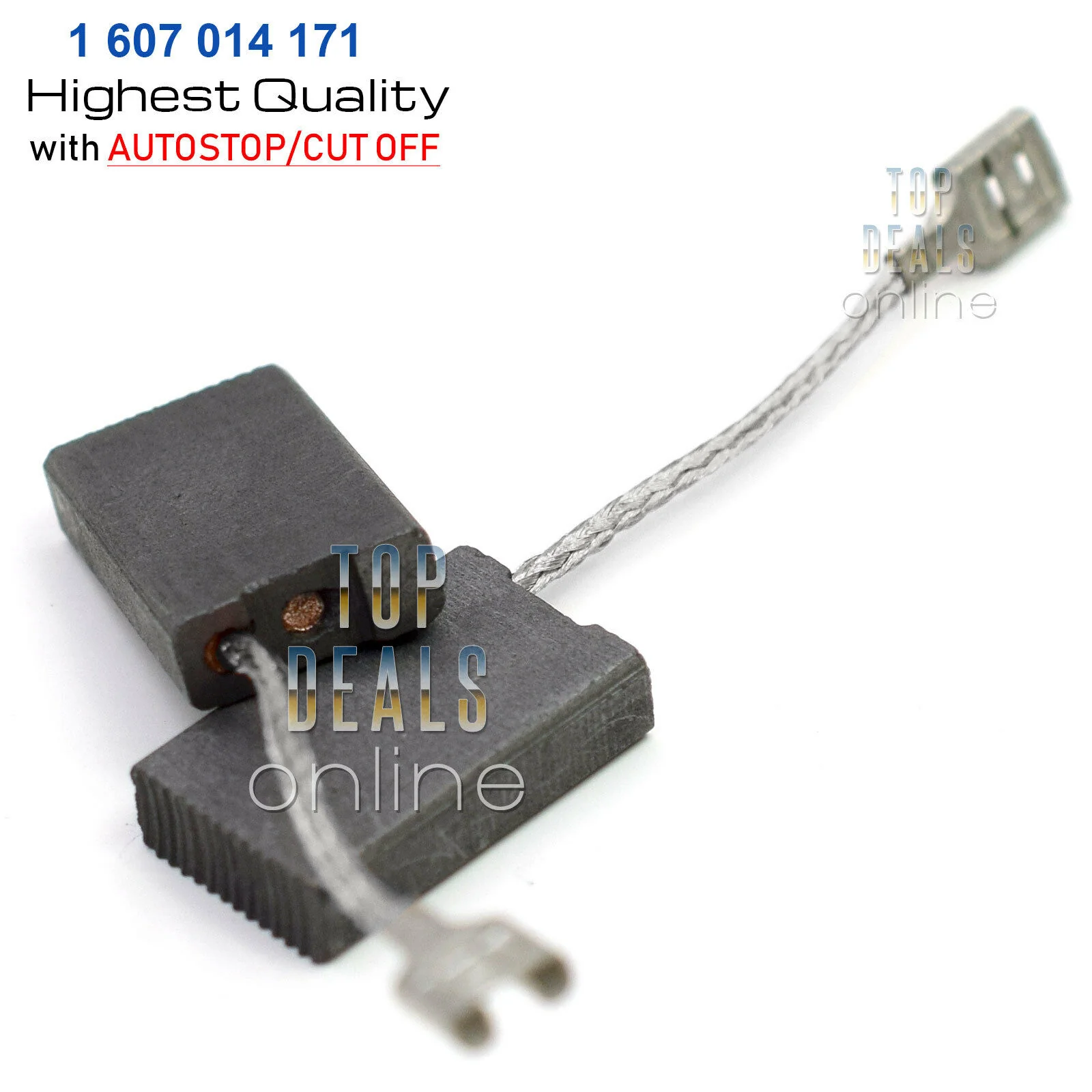 Carbon Brushes to fit Bosch GWS 22-230 H 230mm Angle Grinder 1607014171 Autostop - Image 3