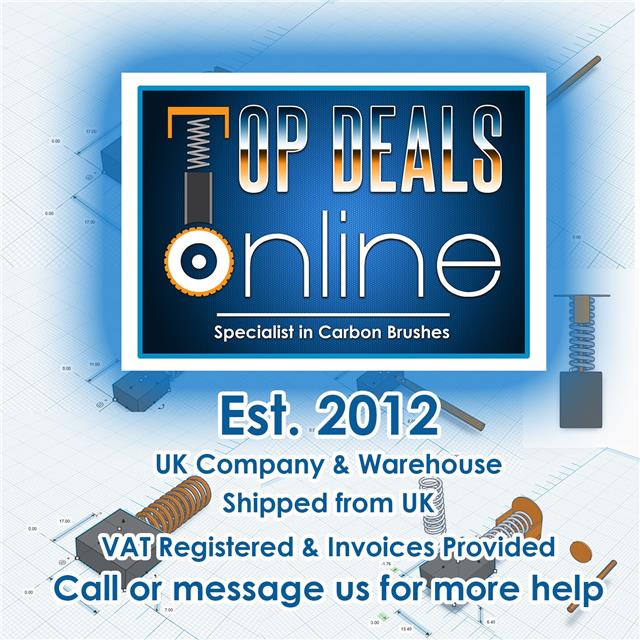 Carbon Brushes for Makita GA5040 GA4540 Angle Grinders CB325 - Image 4