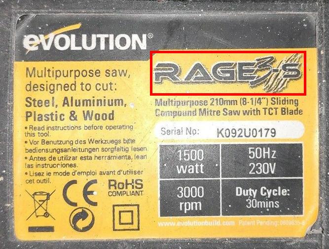 Carbon Brushes for Evolution RAGE 3s, Fury 3-S, FURY 3, RAGE3-S300 210mm Sliding Mitre Saws - Image 3