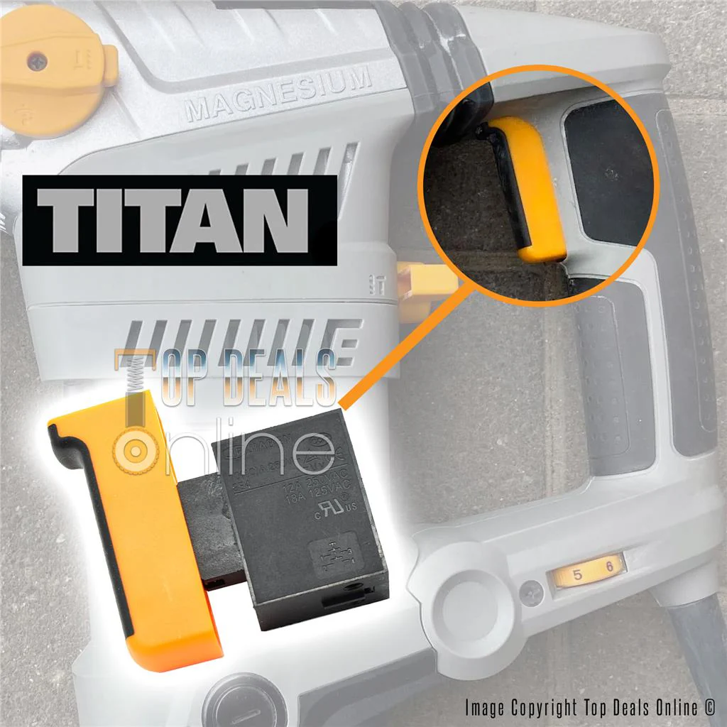GENUINE Titan Trigger Switch for TTB278SDS TTB279SDS TTB653SDS TTB631SDS SDS+ Drills - Image 3